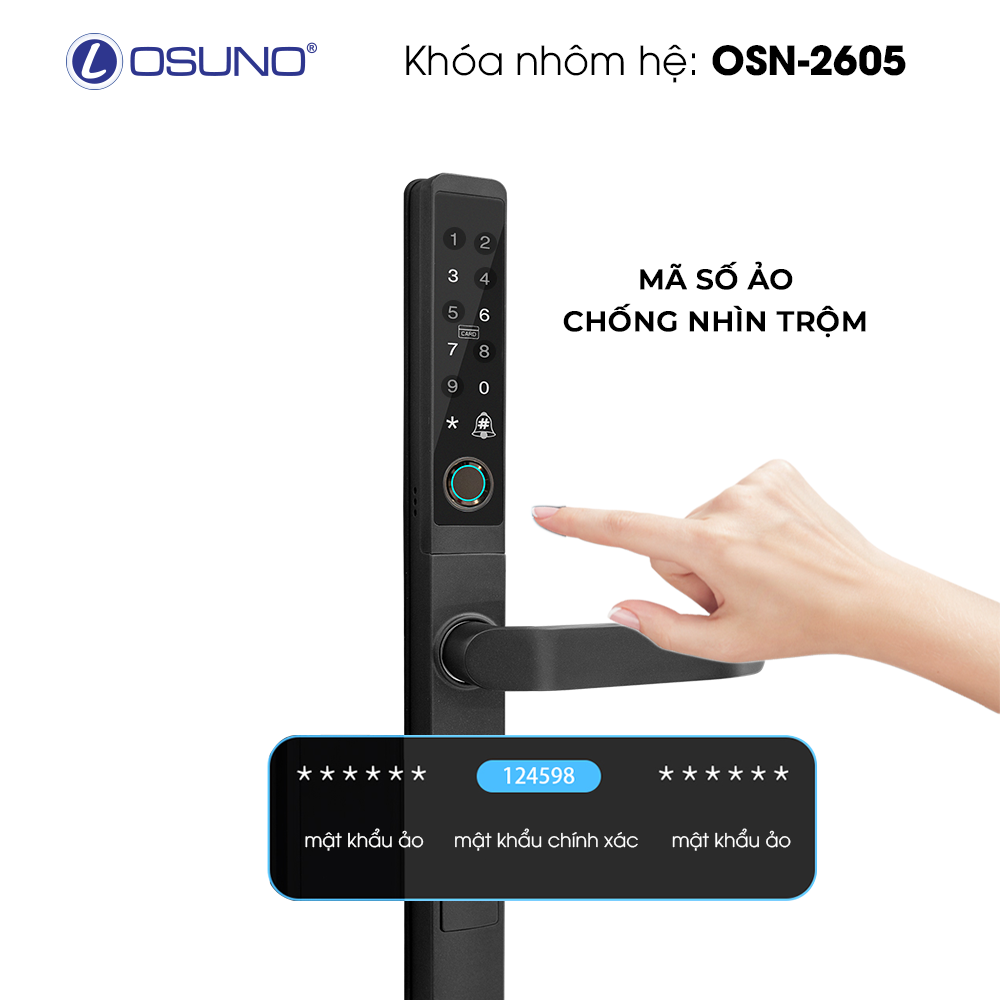 Khóa Cửa Vân Tay Thông Minh OSN-2605