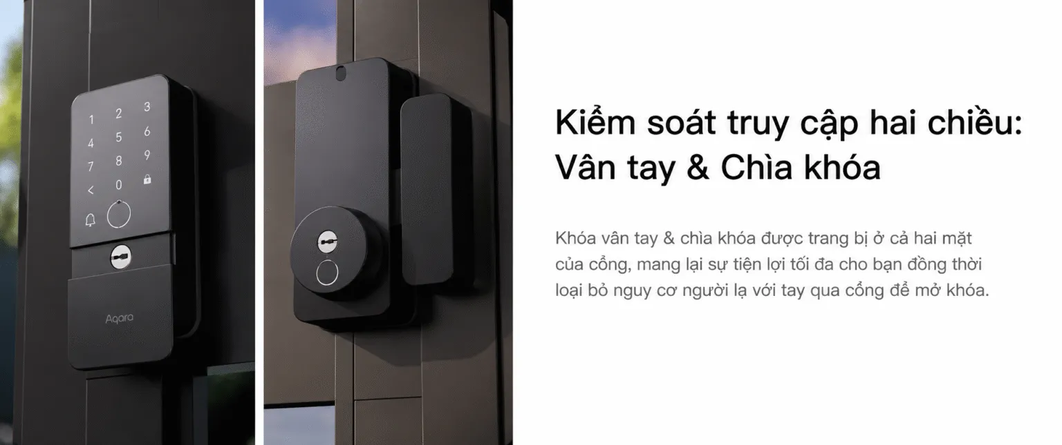 Khóa Cửa Cổng Thông Minh Aqara U500 DL-D18D