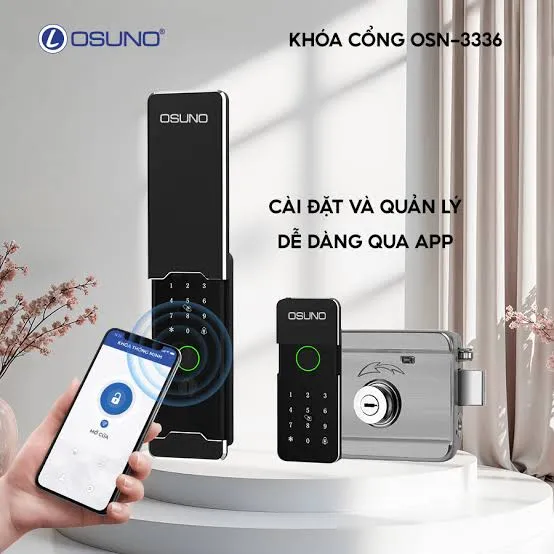 Khóa Cửa Cổng Vân Tay Thông Minh OSN-3336
