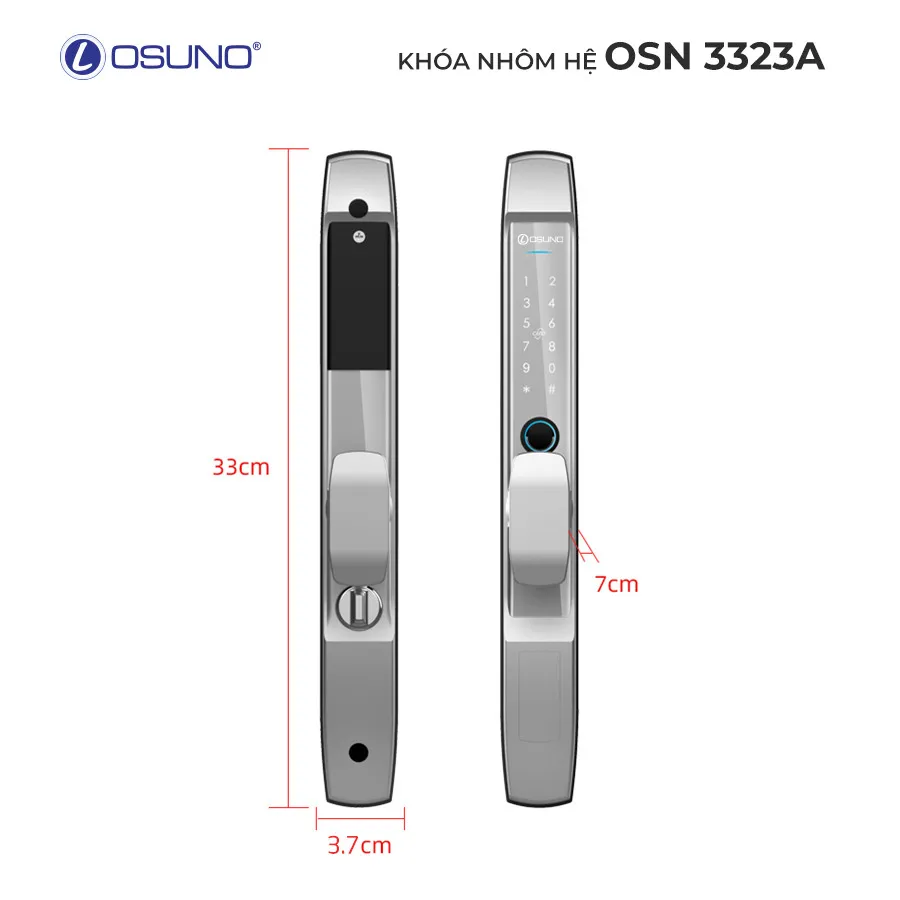 Khóa Cửa Vân Tay Thông Minh OSN-3323A