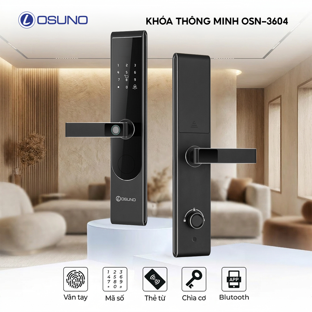 Khóa Cửa Vân Tay Thông Minh OSN-3604