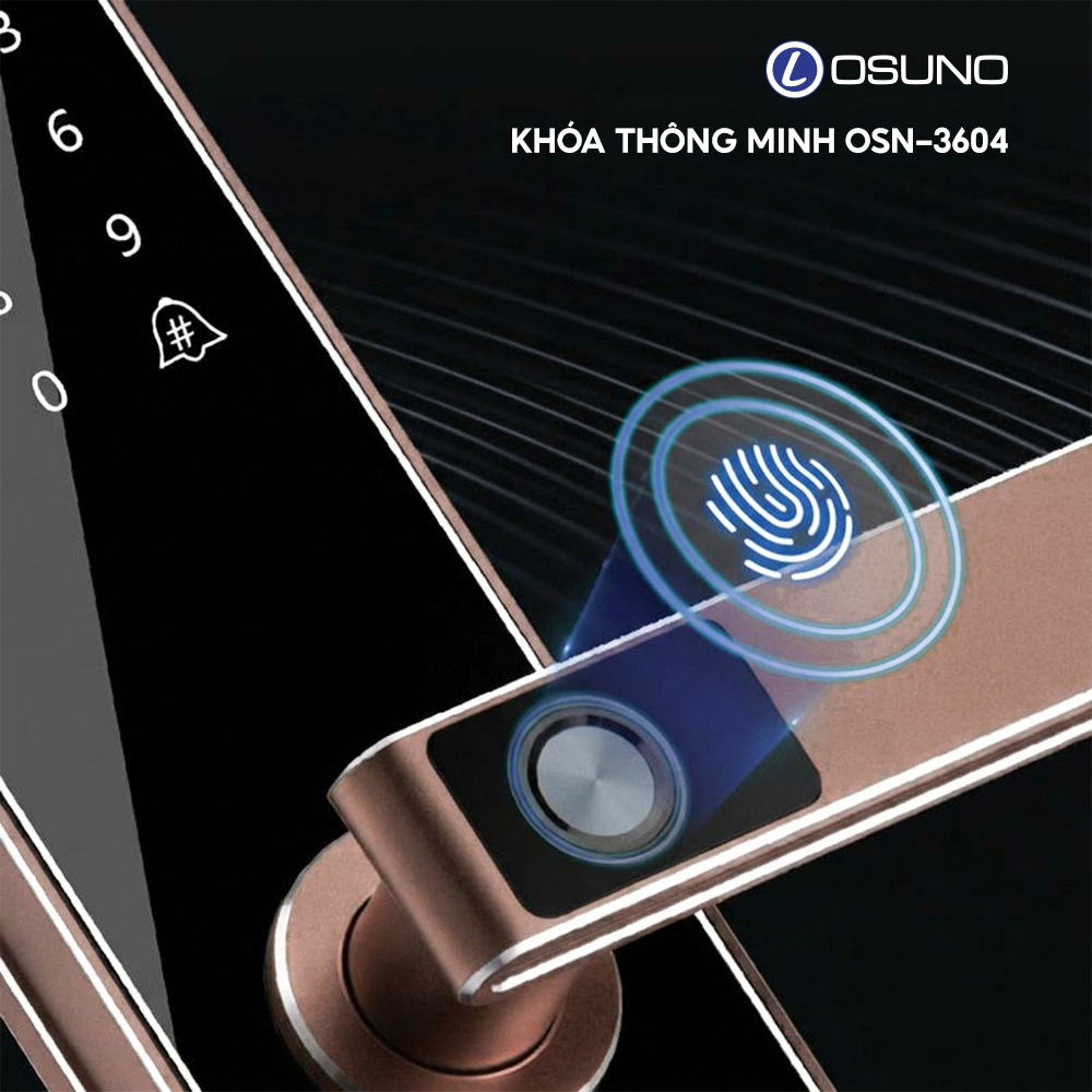Khóa Cửa Vân Tay Thông Minh OSN-3604