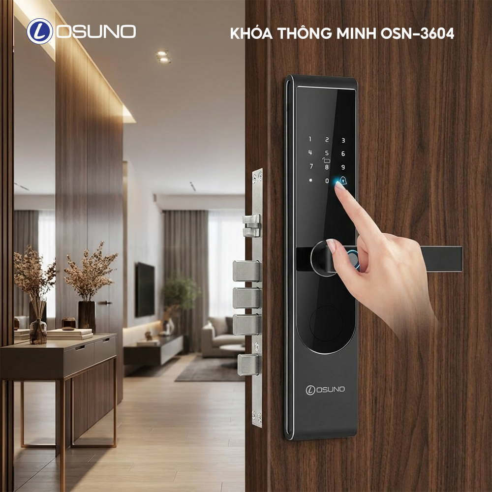 Khóa Cửa Vân Tay Thông Minh OSN-3604