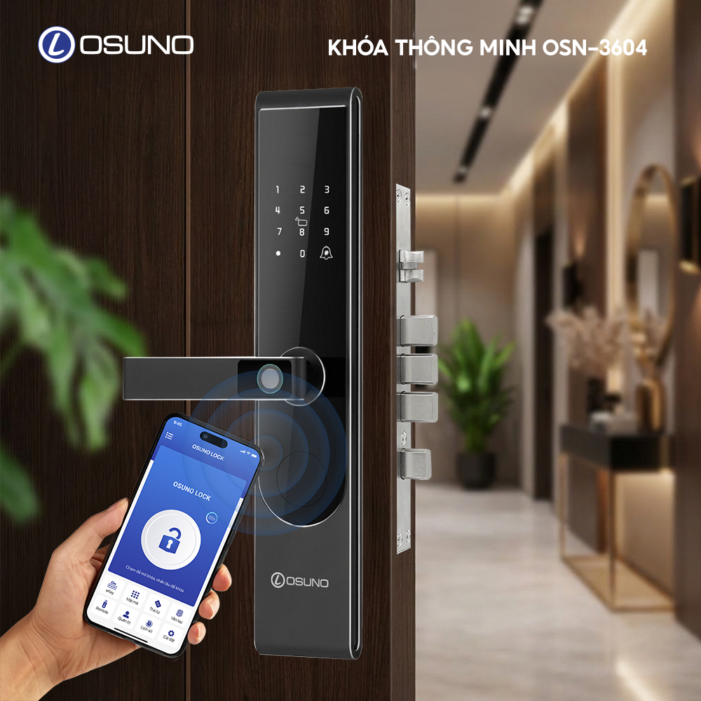 Khóa Cửa Vân Tay Thông Minh OSN-3604